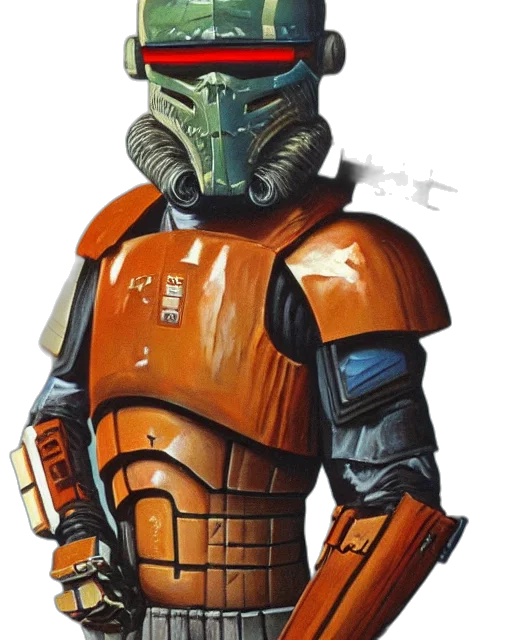 robot, mask, concept art, comic book art transparent PNG cut-out