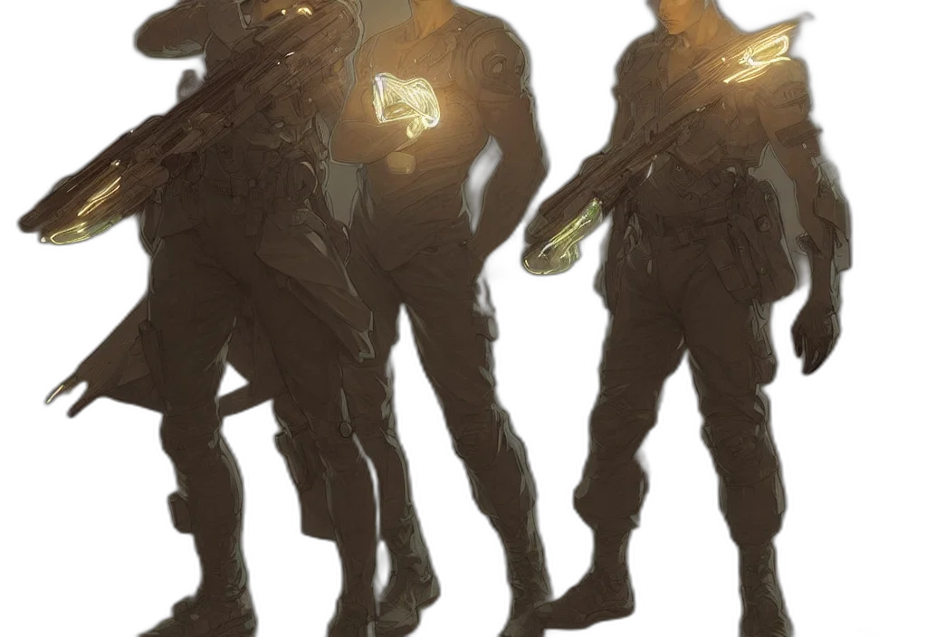 weapon, mask, staff, robot transparent PNG cut-out
