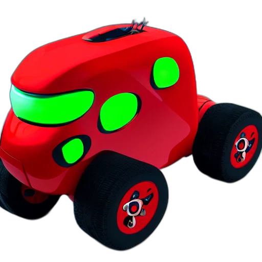 robot, car, 3d render, concept art transparent PNG cut-out