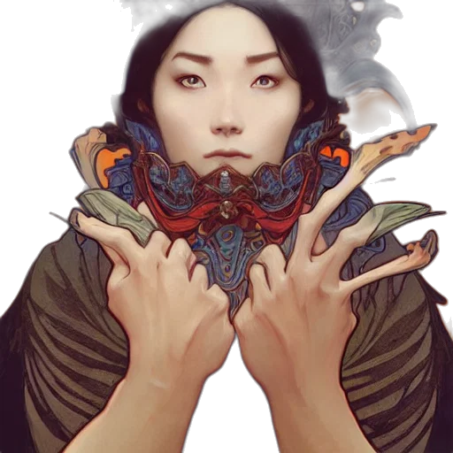 mask, face, dragon, jewelry transparent PNG cut-out