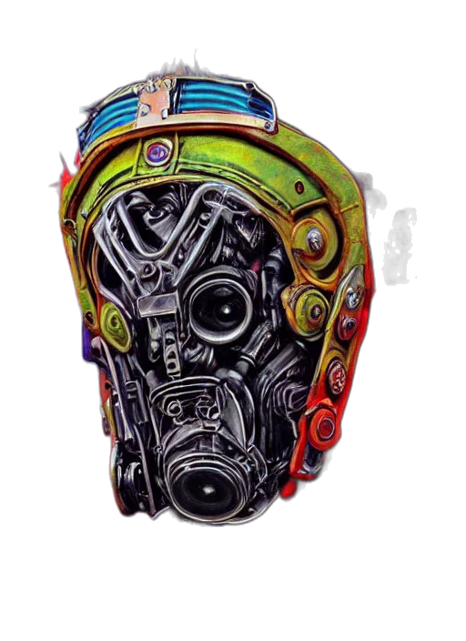 mask, robot, face, jewelry transparent PNG cut-out