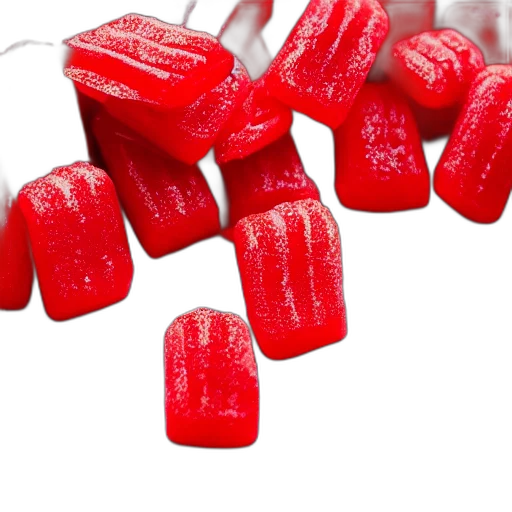 food, jewelry, 3d render, red transparent PNG cut-out