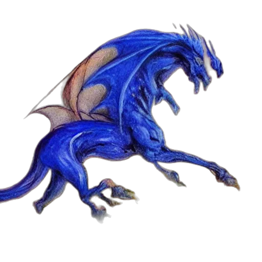 dragon, creature, staff, animal transparent PNG cut-out