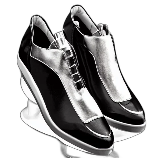 shoes, photorealistic, 3d render, concept art transparent PNG cut-out