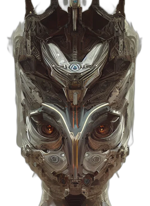 mask, robot, face, creature transparent PNG cut-out