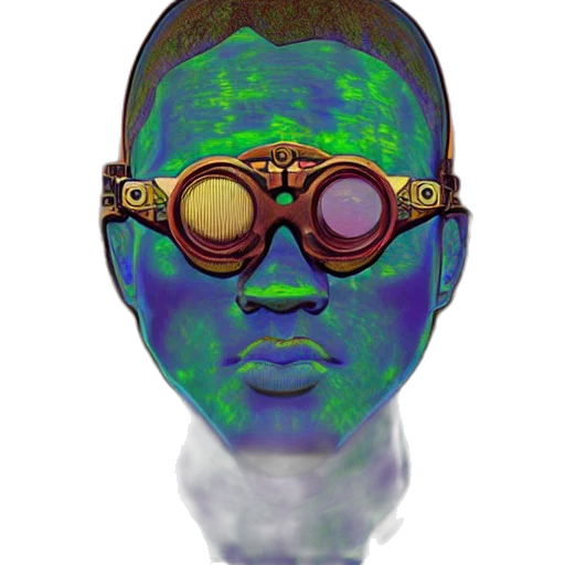 mask, face, staff, robot transparent PNG cut-out