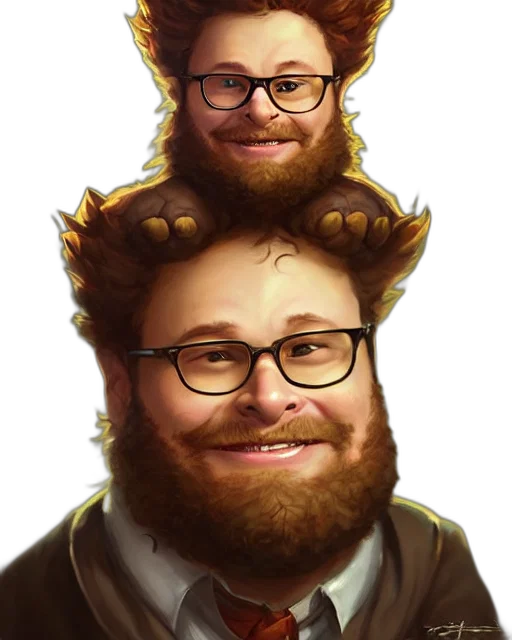 crown, staff, face, creature transparent PNG cut-out