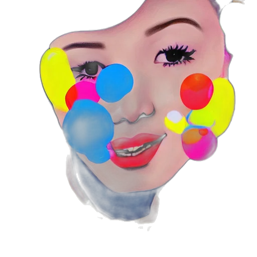 face, mask, photorealistic, cartoon transparent PNG cut-out
