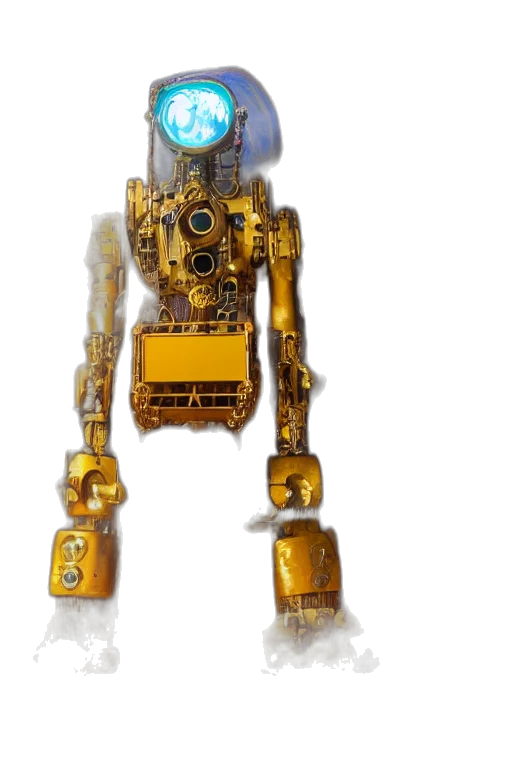 robot, cyberpunk, 3d render, concept art transparent PNG cut-out