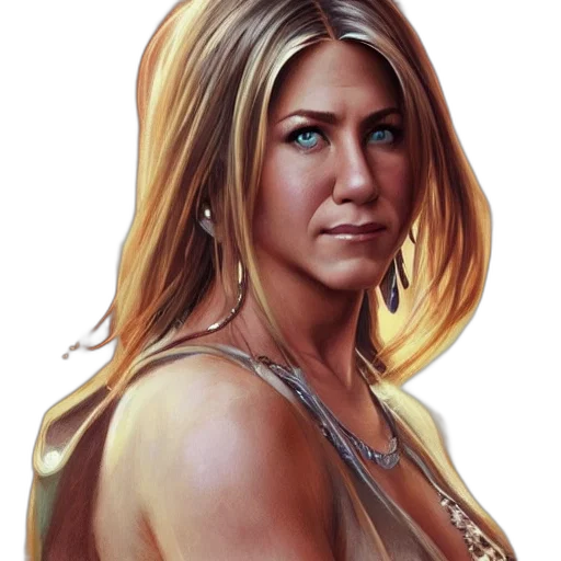 jewelry, face, photorealistic, oil painting transparent PNG cut-out