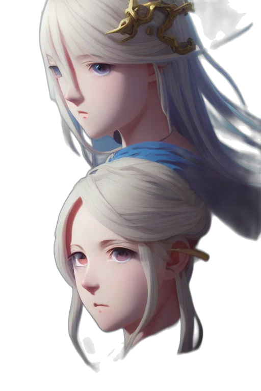 face, crown, mask, hair transparent PNG cut-out