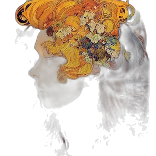 crown, face, mask, hair transparent PNG cut-out