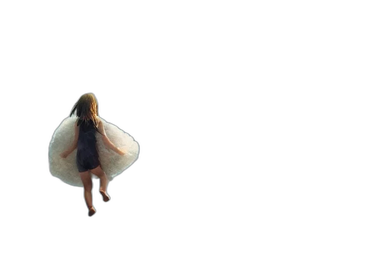 dress, umbrella, creature, hair transparent PNG cut-out