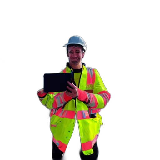 staff, jacket, robot, james transparent PNG cut-out