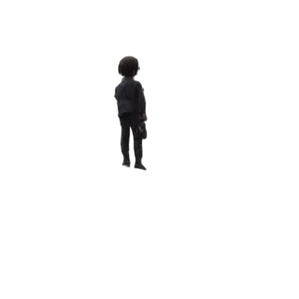 jacket, robot, creature, hair transparent PNG cut-out