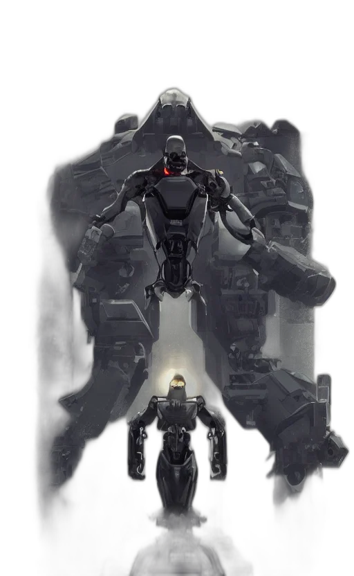 robot, weapon, concept art, comic book art transparent PNG cut-out