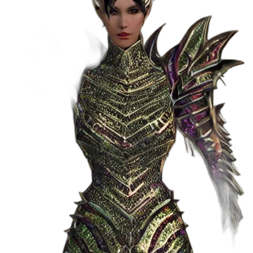 dragon, dress, staff, fantasy art transparent PNG cut-out
