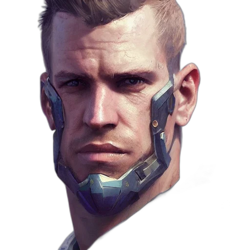 face, robot, mask, weapon transparent PNG cut-out