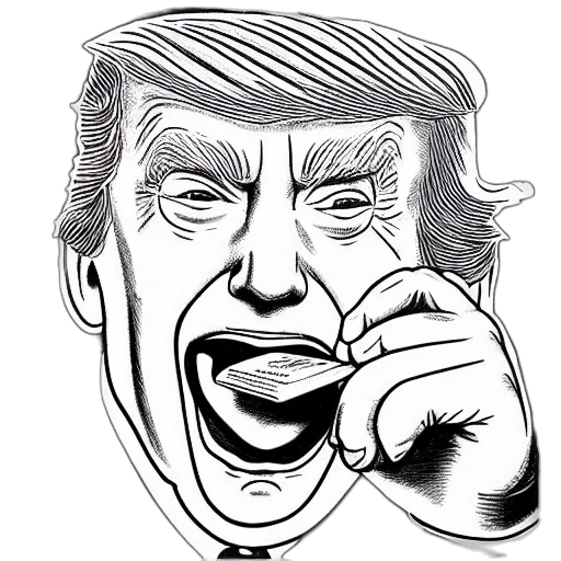 face, mask, cartoon, comic book art transparent PNG cut-out