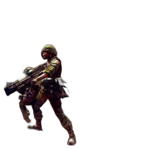 weapon, robot, staff, creature transparent PNG cut-out