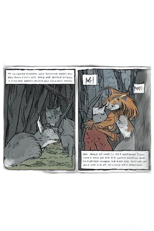 concept art, comic book art, forest, fire transparent PNG cut-out