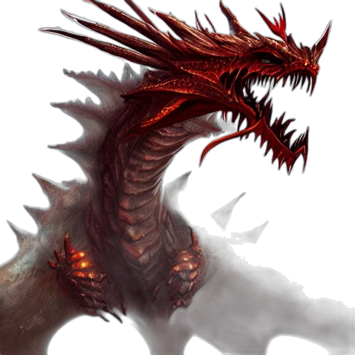 dragon, creature, fantasy art, concept art transparent PNG cut-out