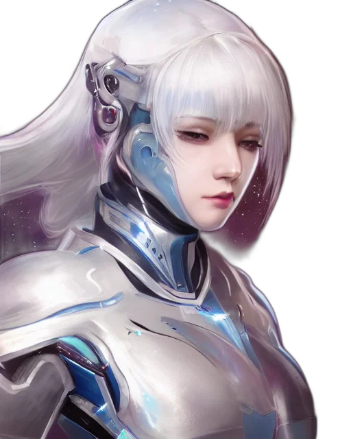 robot, face, sword, fantasy art transparent PNG cut-out