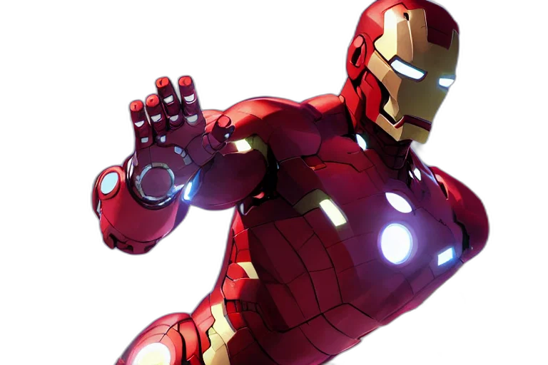 comic book art, concept art, 3d render, super transparent PNG cut-out