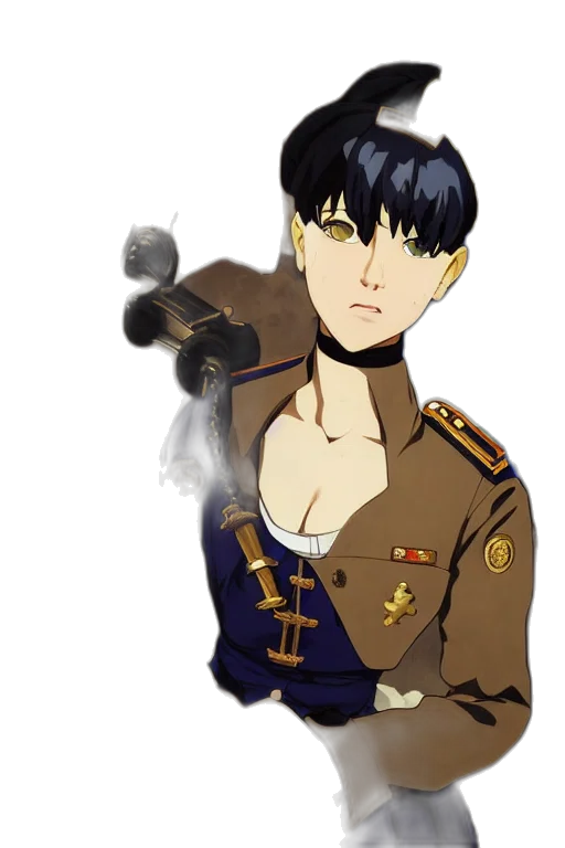 staff, weapon, jacket, concept art transparent PNG cut-out
