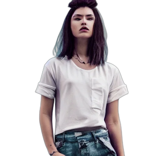 jacket, hair, dress, jewelry transparent PNG cut-out