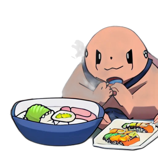 food, creature, concept art, pixel art transparent PNG cut-out
