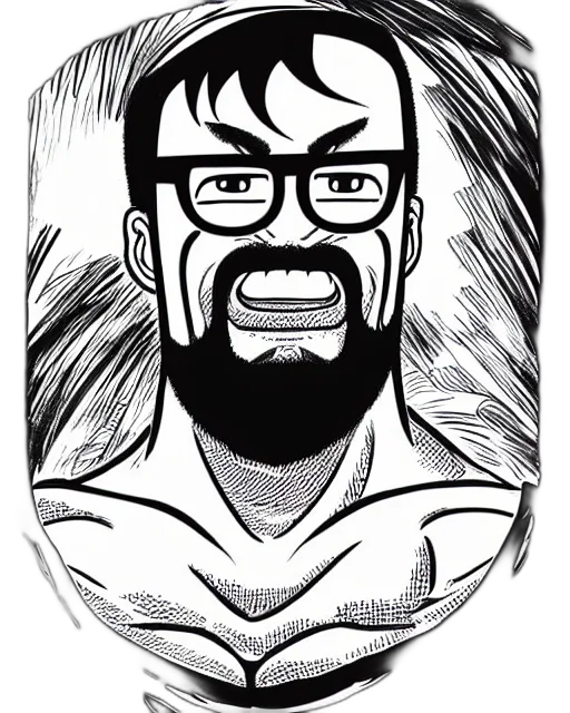 face, comic book art, cartoon, pencil sketch transparent PNG cut-out