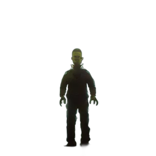 robot, mask, creature, staff transparent PNG cut-out