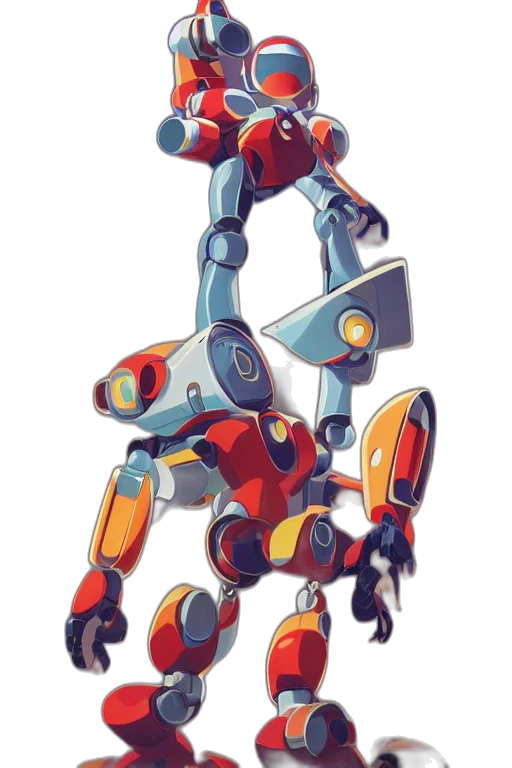 robot, weapon, staff, concept art transparent PNG cut-out