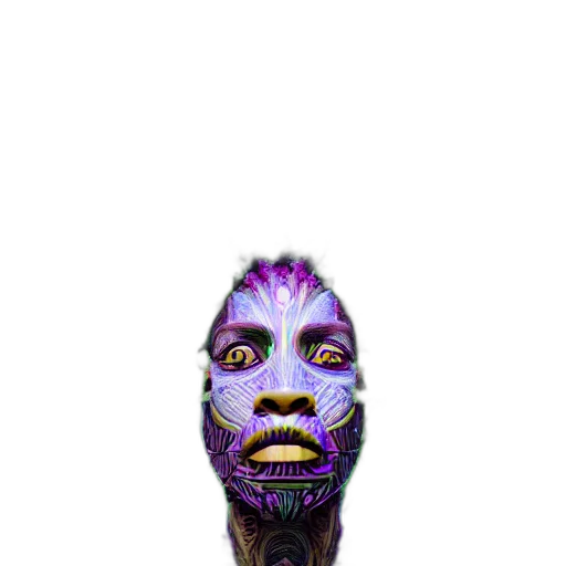mask, creature, face, robot transparent PNG cut-out