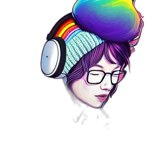 hat, pixel art, watercolor, cartoon transparent PNG cut-out