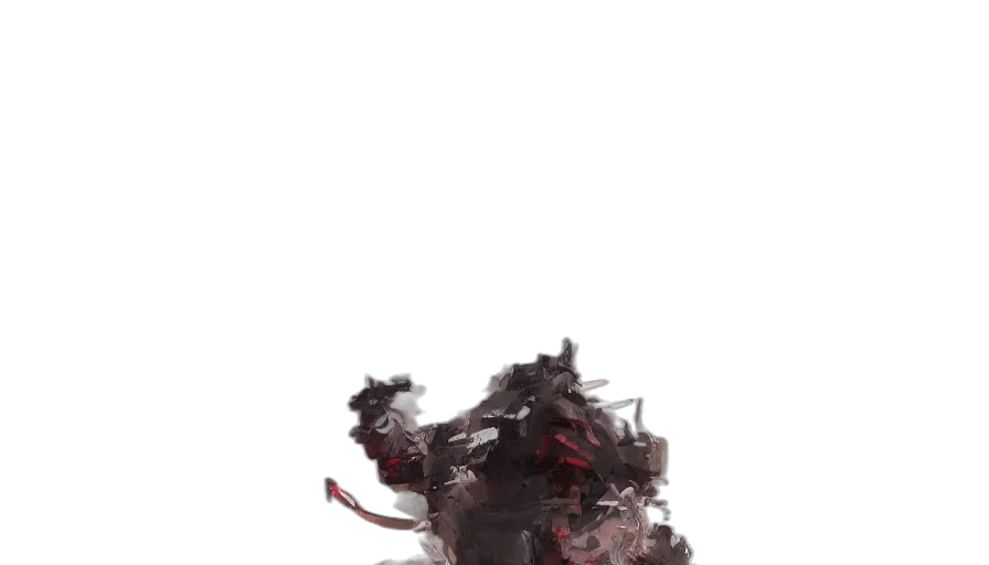 creature, dragon, mask, weapon transparent PNG cut-out