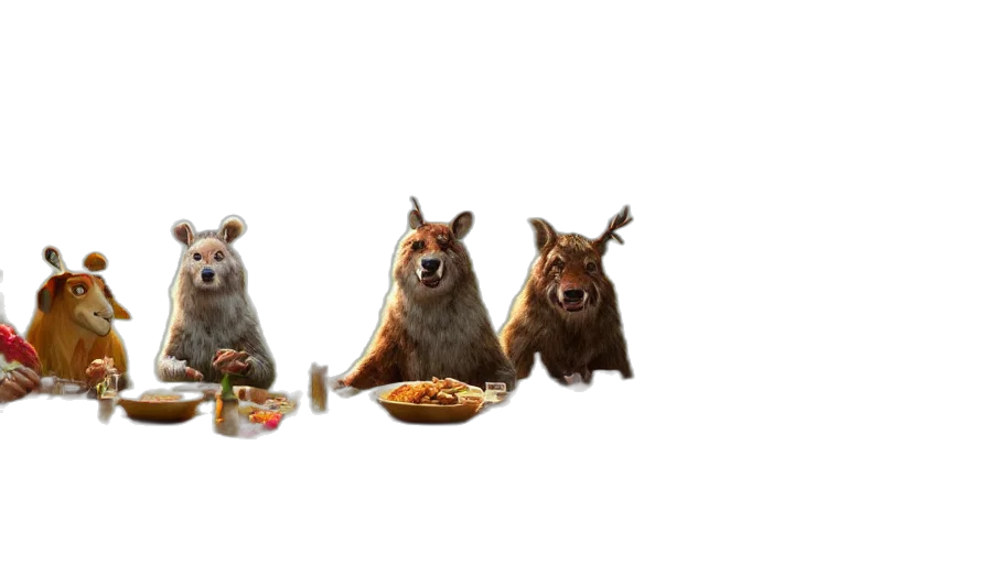 food, animal, concept art, 3d render transparent PNG cut-out