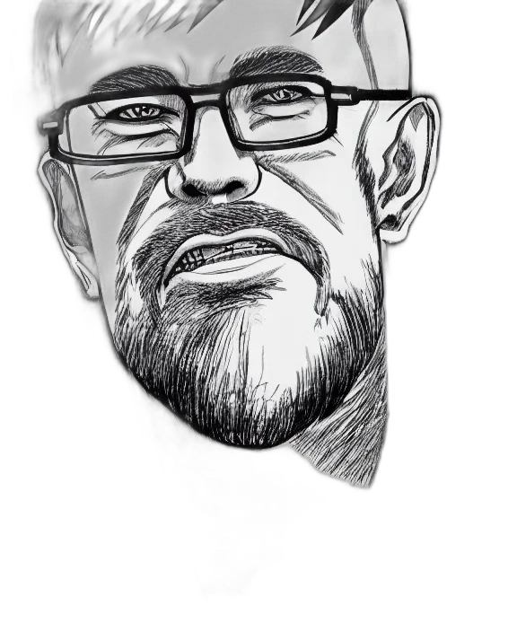 face, staff, cartoon, pencil sketch transparent PNG cut-out