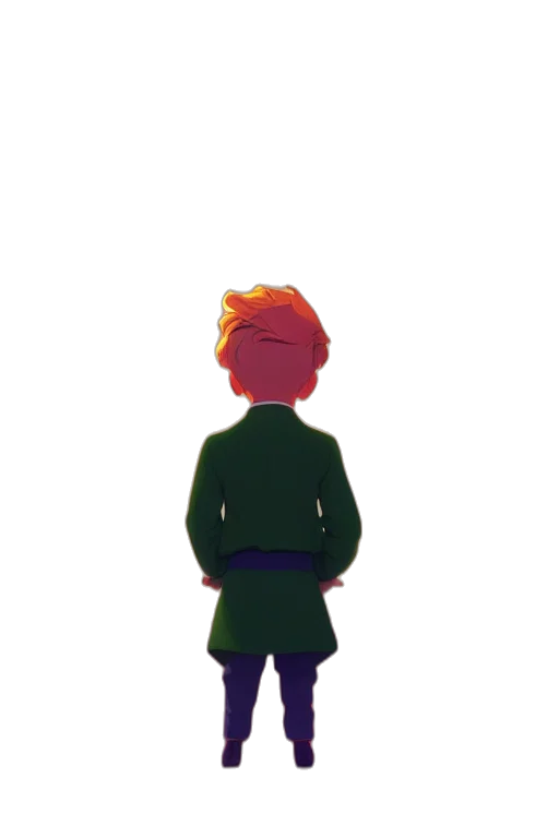 jacket, staff, dress, crown transparent PNG cut-out