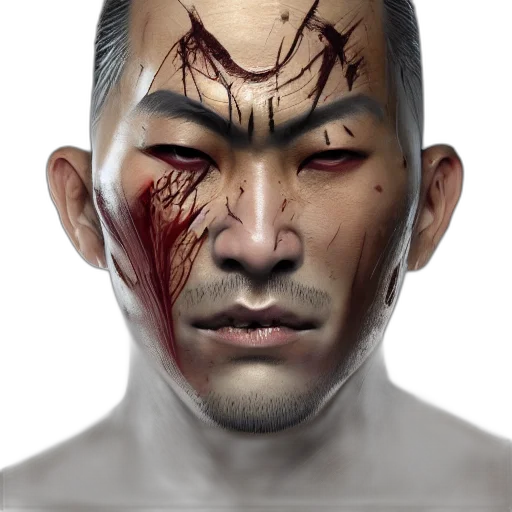face, mask, photorealistic, concept art transparent PNG cut-out