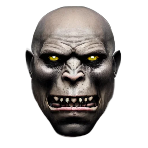 face, mask, creature, staff transparent PNG cut-out