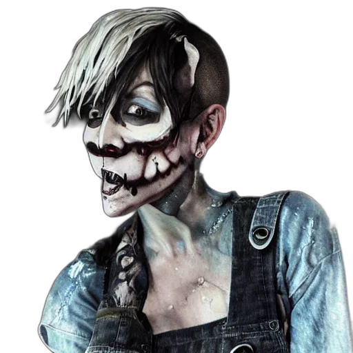 face, concept art, photorealistic, comic book art transparent PNG cut-out
