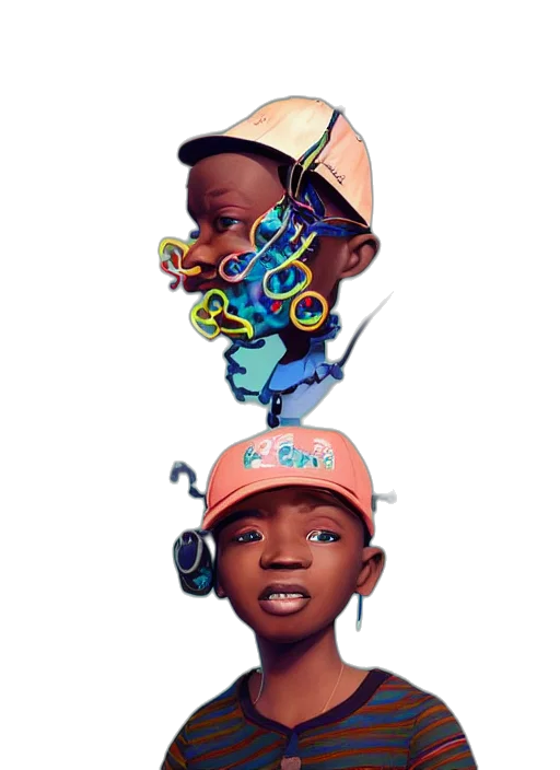 mask, face, hat, concept art transparent PNG cut-out