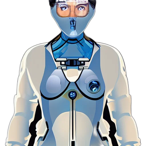 jacket, robot, mask, face transparent PNG cut-out
