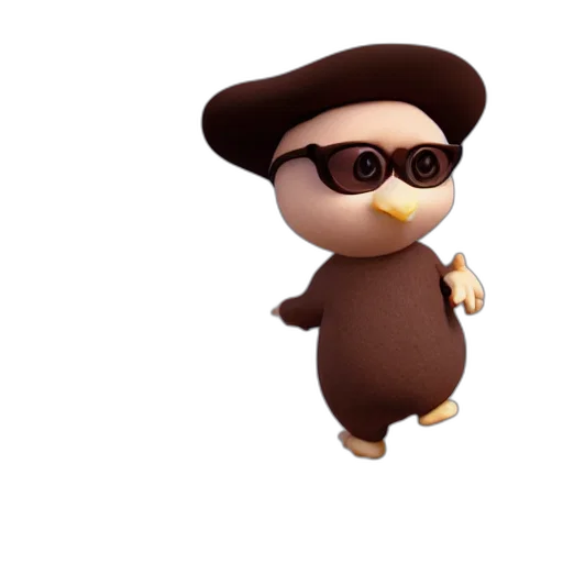 hat, staff, 3d render, concept art transparent PNG cut-out