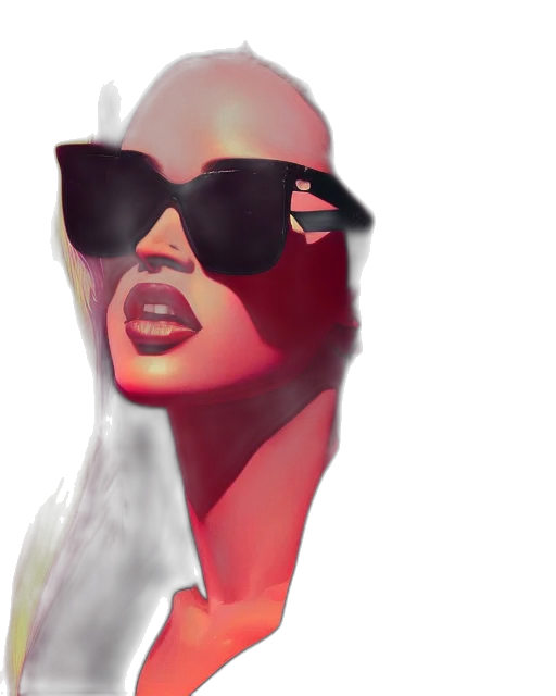 face, mask, 3d render, concept art transparent PNG cut-out