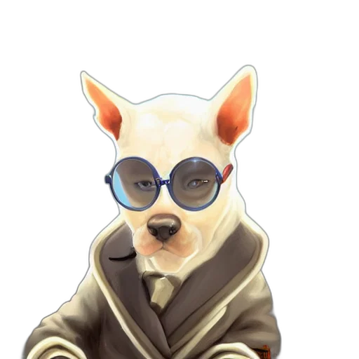 staff, jacket, animal, concept art transparent PNG cut-out