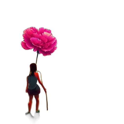 flower, umbrella, creature, animal transparent PNG cut-out