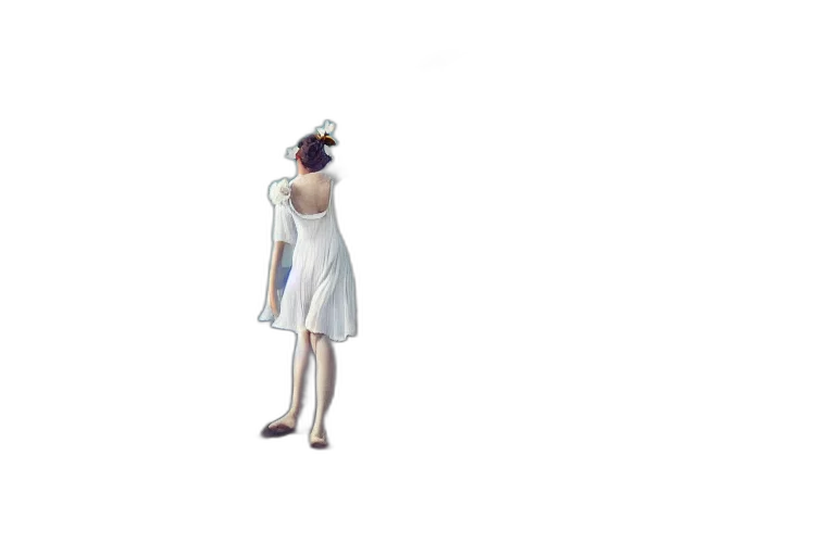 dress, hat, staff, mask transparent PNG cut-out